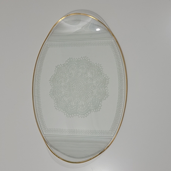 Vintage Thin Glass Tray - Picture 1 of 4